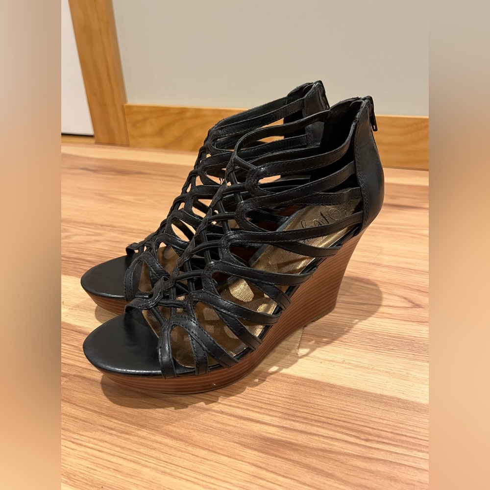 Fergie Strappy Wedges